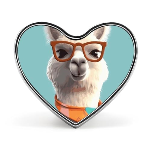 Leichte, langlebige Anstecknadel aus Metall mit der Aufschrift „Frohe Weihnachten, rundes, modisches Herz-Abzeichen für Hemden, Jacken, Hüte von Anceky