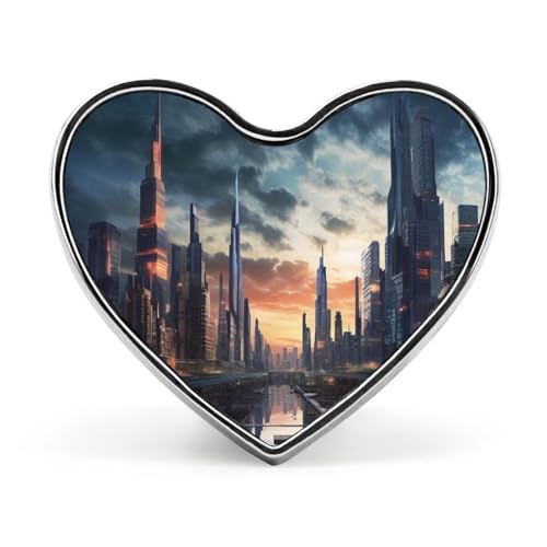 Leichte, langlebige Anstecknadel aus Metall mit französischer Bulldogge, rundes, modisches Herz-Abzeichen für Hemden, Jacken, Hüte Leichte, langlebige Anstecknadel aus Metall mit französischer Bulldogge, rundes, modisches Herz-Abzeichen für Hemden, Jacken, Hüte von Anceky