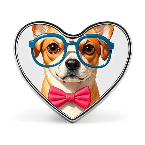 Leichte, langlebige Anstecknadel aus Metall mit im Sand laufenden Pferden, rundes, modisches Herz-Abzeichen für Hemden, Jacken, Hüte von Anceky