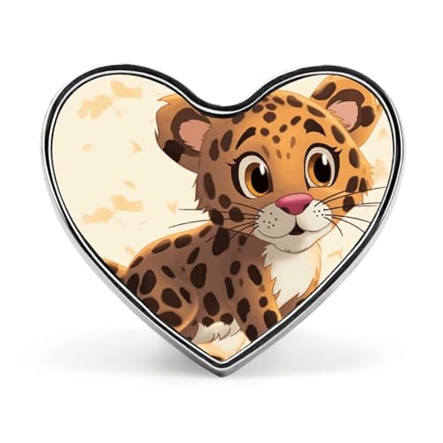 Leichte, langlebige Anstecknadel aus Metall mit lustigem Marien und Regenschirmen, rundes, modisches Herz-Abzeichen für Hemden, Jacken, Hüte von Anceky