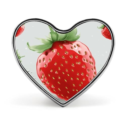 Leichte, langlebige Anstecknadel aus Metall mit lustigem Marien und Regenschirmen, rundes, modisches Herz-Abzeichen für Hemden, Jacken, Hüte von Anceky