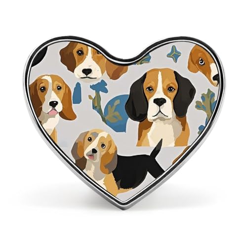 Leichte, langlebige Anstecknadel aus Metall mit romantischem Sonnenuntergangsflugzeug, rundes modisches Herz-Abzeichen für Hemden, Jacken, Hüte von Anceky