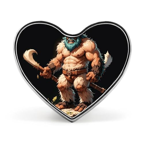 Leichte, langlebige Anstecknadel aus Metall mit romantischem Sonnenuntergangsflugzeug, rundes modisches Herz-Abzeichen für Hemden, Jacken, Hüte von Anceky