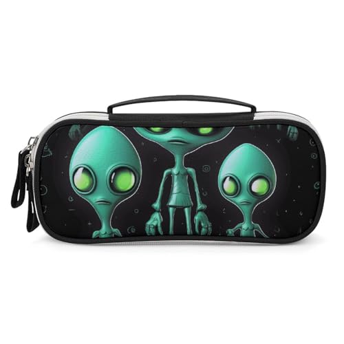Make-up-Organizer mit Alien-Print, Reise-Make-up-Tasche, Kosmetiktasche für Frauen, Reise-Kulturtasche von Anceky