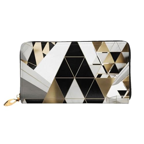 Modische, moderne, lange Lederbrieftasche in Schwarz, weiches PU-Leder mit großer Kapazität für Damen mit mehreren Kartenfächern, Handytasche und Münzbörse mit Reißverschluss, stilvolle Clutch mit Han Modische, moderne, lange Lederbrieftasche in Schwarz, weiches PU-Leder mit großer Kapazität für Damen mit mehreren Kartenfächern, Handytasche und Münzbörse mit Reißverschluss, stilvolle Clutch mit Han von Anceky