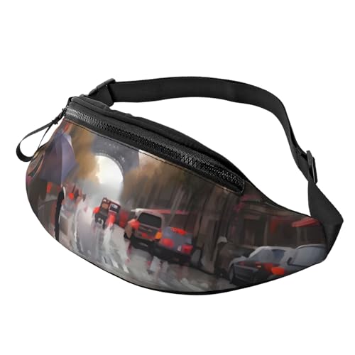 Modische Bauchtasche mit Blumenmuster, Gürteltasche für Damen und Herren, lässige, leichte, verstellbare Hüfttasche mit Reißverschlusstaschen für Reisen, Sport und Wandern Modische Bauchtasche mit Blumenmuster, Gürteltasche für Damen und Herren, lässige, leichte, verstellbare Hüfttasche mit Reißverschlusstaschen für Reisen, Sport und Wandern von Anceky