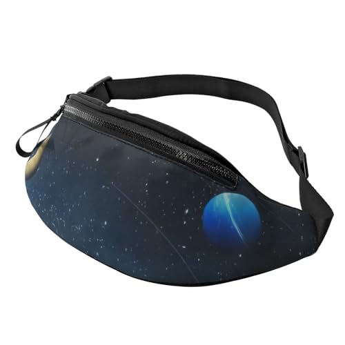 Modische Bauchtasche mit Milchstraßen-Motiv, Gürteltasche für Damen und Herren, lässige, leichte, verstellbare Hüfttasche mit Reißverschlusstaschen für Reisen, Sport, Wandern Modische Bauchtasche mit Milchstraßen-Motiv, Gürteltasche für Damen und Herren, lässige, leichte, verstellbare Hüfttasche mit Reißverschlusstaschen für Reisen, Sport, Wandern von Anceky