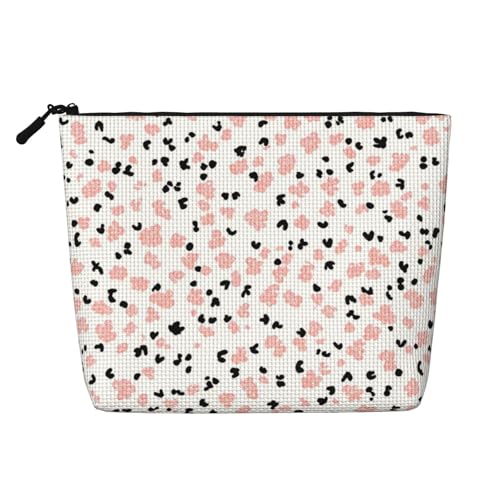 Niedliche Kosmetiktasche mit kleinen rosa Rosen, originelle Make-up-Tasche für Frauen, Weihnachts- und Geburtstagsgeschenke, Toilettenartikel-Zubehör von Anceky