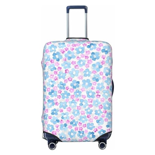 Niedliche Reisegepäckabdeckung mit kleinen Blumen, Spandex-Kofferschutztasche, niedliche kleine Blumen, kratzfest, passend für 18-32 Zoll großes Gepäck, Gepäckabdeckungen für Kinder und Erwachsene, gr von Anceky