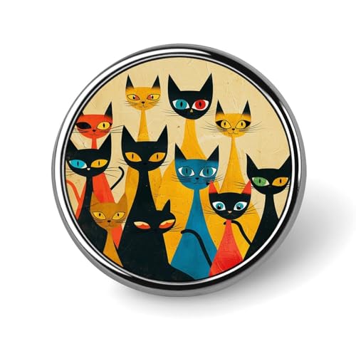 Niedlicher Elefant_80395810 Anstecknadel, runde Anstecknadeln aus Metall, modisches Abzeichen für Hemden, Jacken, Hüte von Anceky