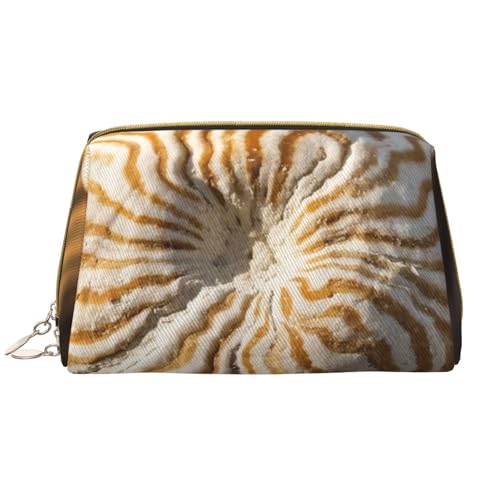 Petoskey Reise-Make-up-Tasche mit Steindruck, Make-up-Tasche für Damen mit großem Fassungsvermögen, wasserdichte tragbare Tasche, offene, Flache Make-up-Tasche von Anceky