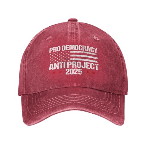 Pro Demokratie Anti Projekt 2025 Hut Stop Projekt 2025 Anti Trump Hüte für Männer Camping Retro Trucker Herren Baseball Cap Pro Demokratie Anti Projekt 2025 Hut Stop Projekt 2025 Anti Trump Hüte für Männer Camping Retro Trucker Herren Baseball Cap von Anceky
