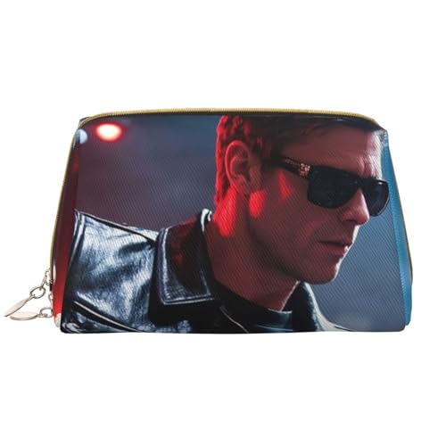Reise-Make-up-Tasche mit Rock-and-Roll-Print, Make-up-Tasche mit großem Fassungsvermögen für Damen, wasserdichte tragbare Tasche, offene Flache Make-up-Tasche von Anceky