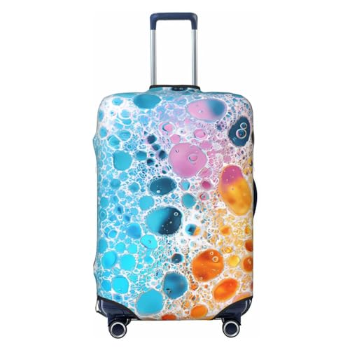 Reisegepäckabdeckung mit abstrakter, farbenfroher Kunst, Spandex-Kofferschutztasche, doppelseitig bedruckt mit abstrakter, farbenfroher Kunst, passend für 18-32 Zoll großes Gepäck, Gepäckabdeckungen f Reisegepäckabdeckung mit abstrakter, farbenfroher Kunst, Spandex-Kofferschutztasche, doppelseitig bedruckt mit abstrakter, farbenfroher Kunst, passend für 18-32 Zoll großes Gepäck, Gepäckabdeckungen f von Anceky