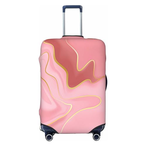 Reisegepäckhülle mit Abstrakter Marmorstruktur, Spandex-Kofferschutztasche, abstrakte Marmorstruktur, Kratzfest, passend für 18-32 Zoll großes Gepäck, Kofferhülle für Kinder und Erwachsene, groß von Anceky