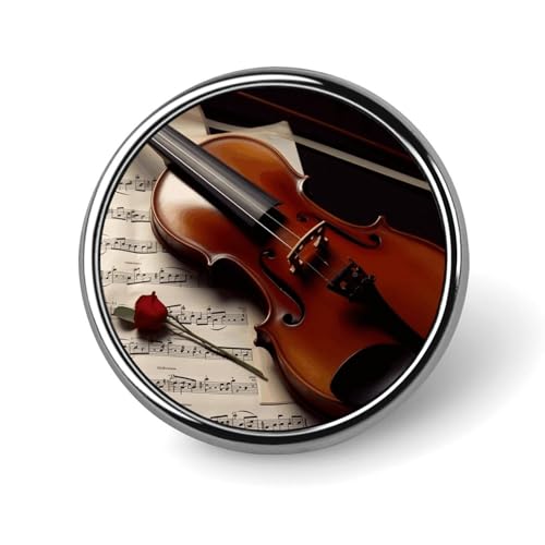 Rote Rose Sugar Skull Anstecknadel, Runde Anstecknadeln aus Metall, Modeabzeichen für Hemden, Jacken, Hüte Rote Rose Sugar Skull Anstecknadel, Runde Anstecknadeln aus Metall, Modeabzeichen für Hemden, Jacken, Hüte von Anceky