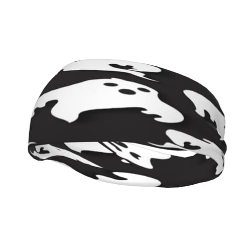 Schweißresistentes Stirnband mit Spooky Ghost-Motiv, modisches Sportkopftuch, atmungsaktives Haarband, schweißableitendes Stirnband für Fitnessgeräte für Damen und Herren Schweißresistentes Stirnband mit Spooky Ghost-Motiv, modisches Sportkopftuch, atmungsaktives Haarband, schweißableitendes Stirnband für Fitnessgeräte für Damen und Herren von Anceky