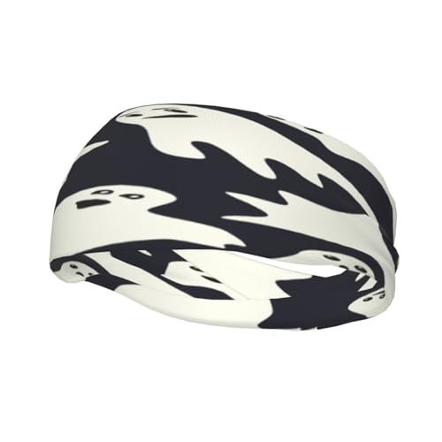 Schweißresistentes Stirnband mit Spooky Ghost-Motiv, modisches Sportkopftuch, atmungsaktives Haarband, schweißableitendes Stirnband für Fitnessgeräte für Damen und Herren Schweißresistentes Stirnband mit Spooky Ghost-Motiv, modisches Sportkopftuch, atmungsaktives Haarband, schweißableitendes Stirnband für Fitnessgeräte für Damen und Herren von Anceky