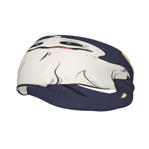 Schweißresistentes Stirnband mit Spooky Ghost-Motiv, modisches Sportkopftuch, atmungsaktives Haarband, schweißableitendes Stirnband für Fitnessgeräte für Damen und Herren Schweißresistentes Stirnband mit Spooky Ghost-Motiv, modisches Sportkopftuch, atmungsaktives Haarband, schweißableitendes Stirnband für Fitnessgeräte für Damen und Herren von Anceky