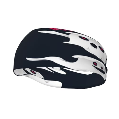 Schweißresistentes Stirnband mit Spooky Ghost-Motiv, modisches Sportkopftuch, atmungsaktives Haarband, schweißableitendes Stirnband für Fitnessgeräte für Damen und Herren Schweißresistentes Stirnband mit Spooky Ghost-Motiv, modisches Sportkopftuch, atmungsaktives Haarband, schweißableitendes Stirnband für Fitnessgeräte für Damen und Herren von Anceky
