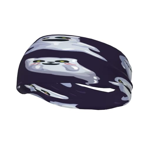 Schweißresistentes Stirnband mit Spooky Ghost-Motiv, modisches Sportkopftuch, atmungsaktives Haarband, schweißableitendes Stirnband für Fitnessgeräte für Damen und Herren Schweißresistentes Stirnband mit Spooky Ghost-Motiv, modisches Sportkopftuch, atmungsaktives Haarband, schweißableitendes Stirnband für Fitnessgeräte für Damen und Herren von Anceky