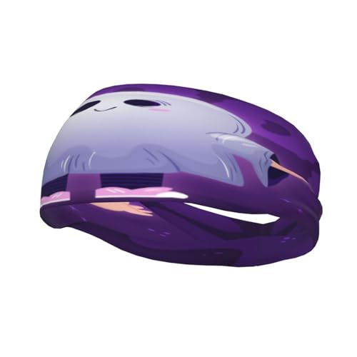 Schweißresistentes Stirnband mit Spooky Ghost-Motiv, modisches Sportkopftuch, atmungsaktives Haarband, schweißableitendes Stirnband für Fitnessgeräte für Damen und Herren Schweißresistentes Stirnband mit Spooky Ghost-Motiv, modisches Sportkopftuch, atmungsaktives Haarband, schweißableitendes Stirnband für Fitnessgeräte für Damen und Herren von Anceky