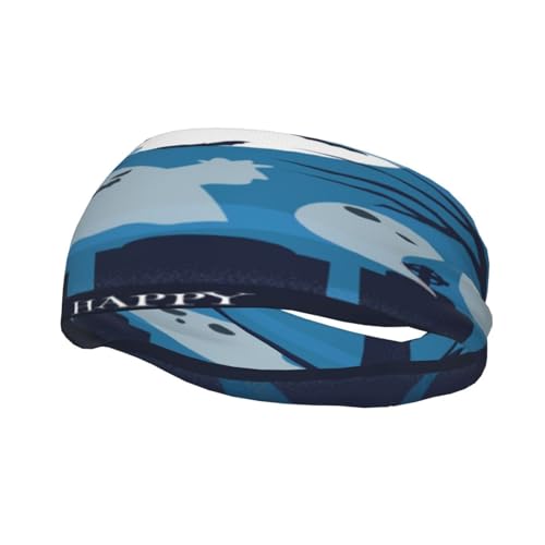 Schweißresistentes Stirnband mit Spooky Ghost-Motiv, modisches Sportkopftuch, atmungsaktives Haarband, schweißableitendes Stirnband für Fitnessgeräte für Damen und Herren Schweißresistentes Stirnband mit Spooky Ghost-Motiv, modisches Sportkopftuch, atmungsaktives Haarband, schweißableitendes Stirnband für Fitnessgeräte für Damen und Herren von Anceky