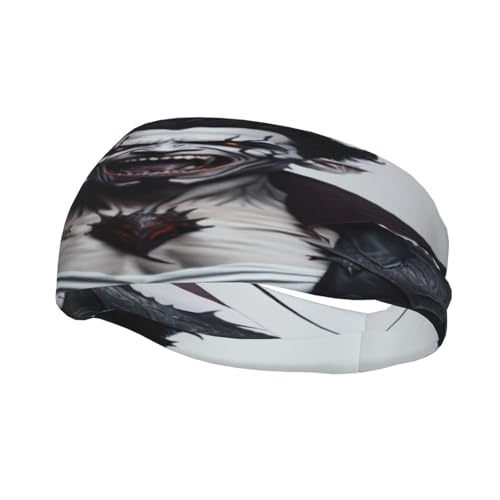 Schweißresistentes Stirnband mit Vampir-Dämonen-Motiv, modisches Sport-Kopftuch, atmungsaktives Haarband, schweißableitendes Stirnband für Fitnessgeräte für Damen und Herren Schweißresistentes Stirnband mit Vampir-Dämonen-Motiv, modisches Sport-Kopftuch, atmungsaktives Haarband, schweißableitendes Stirnband für Fitnessgeräte für Damen und Herren von Anceky