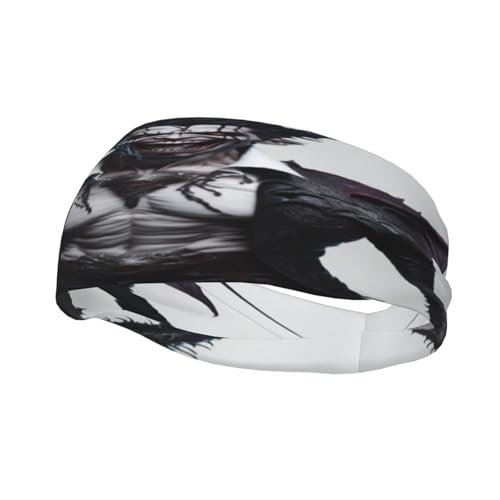 Schweißresistentes Stirnband mit Vampir-Dämonen-Motiv, modisches Sport-Kopftuch, atmungsaktives Haarband, schweißableitendes Stirnband für Fitnessgeräte für Damen und Herren Schweißresistentes Stirnband mit Vampir-Dämonen-Motiv, modisches Sport-Kopftuch, atmungsaktives Haarband, schweißableitendes Stirnband für Fitnessgeräte für Damen und Herren von Anceky
