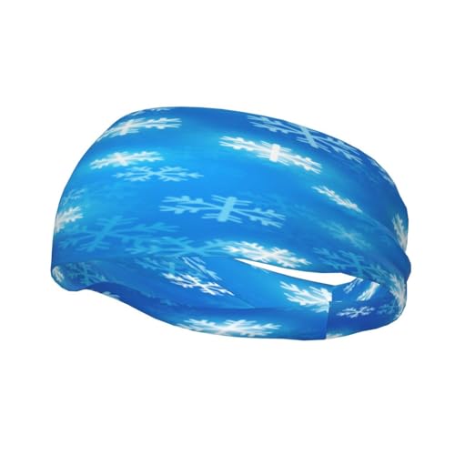 Schweißresistentes Stirnband mit Weihnachtsschneeflocken-Dekoration, modisches Sportkopftuch, atmungsaktives Haarband, schweißableitendes Stirnband für Fitnessgeräte für Damen und Herren Schweißresistentes Stirnband mit Weihnachtsschneeflocken-Dekoration, modisches Sportkopftuch, atmungsaktives Haarband, schweißableitendes Stirnband für Fitnessgeräte für Damen und Herren von Anceky