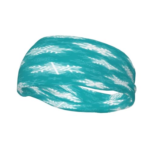 Schweißresistentes Stirnband mit Weihnachtsschneeflocken-Dekoration, modisches Sportkopftuch, atmungsaktives Haarband, schweißableitendes Stirnband für Fitnessgeräte für Damen und Herren Schweißresistentes Stirnband mit Weihnachtsschneeflocken-Dekoration, modisches Sportkopftuch, atmungsaktives Haarband, schweißableitendes Stirnband für Fitnessgeräte für Damen und Herren von Anceky