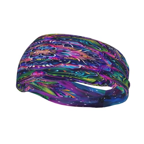 Schweißresistentes Stirnband mit böhmischem Blumen-Mandala-Motiv, modisches Sport-Kopftuch, atmungsaktives Haarband, schweißableitendes Stirnband für Fitnessgeräte für Damen und Herren Schweißresistentes Stirnband mit böhmischem Blumen-Mandala-Motiv, modisches Sport-Kopftuch, atmungsaktives Haarband, schweißableitendes Stirnband für Fitnessgeräte für Damen und Herren von Anceky