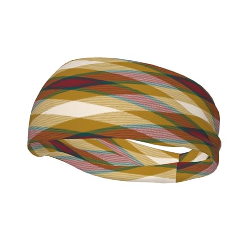 Schweißresistentes Stirnband mit gelbem und rotem Karomuster, modisches Sportkopftuch, atmungsaktives Haarband, schweißableitendes Stirnband für Fitnessgeräte für Damen und Herren Schweißresistentes Stirnband mit gelbem und rotem Karomuster, modisches Sportkopftuch, atmungsaktives Haarband, schweißableitendes Stirnband für Fitnessgeräte für Damen und Herren von Anceky