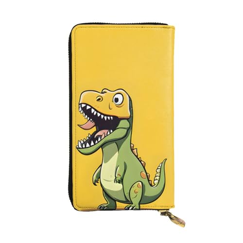 Stilvolles langes Portemonnaie für Damen mit Cartoon-Motiv, große Geldbörse aus PU-Leder mit Mehreren Kartenfächern, Handykartenhalter, Clutch-Etui, Organizer für Kredit-, Münz- und Geldscheine von Anceky