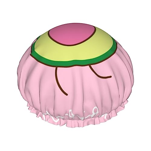 Süße Avocado (2) Duschhauben für Damen, wiederverwendbar, wasserdicht, weich, doppelte Schutzschichten von Anceky