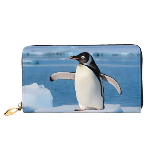 Süße Pinguin-Geldbörse aus langem Leder, große Kapazität, weiches PU-Leder für Damen mit Mehreren Kartenfächern, Handytasche und Münzbörse mit Reißverschluss, stilvolle Clutch mit Handykartenhalter Süße Pinguin-Geldbörse aus langem Leder, große Kapazität, weiches PU-Leder für Damen mit Mehreren Kartenfächern, Handytasche und Münzbörse mit Reißverschluss, stilvolle Clutch mit Handykartenhalter von Anceky