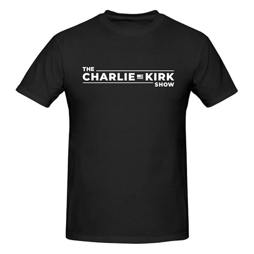 The Charlie Kirk Show The Charlie Kirk Show T-Shirt mit Rundhalsausschnitt und kurzen Ärmeln für Herren The Charlie Kirk Show The Charlie Kirk Show T-Shirt mit Rundhalsausschnitt und kurzen Ärmeln für Herren von Anceky
