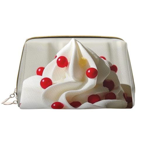 Twister Reise-Make-up-Tasche mit Punktemuster, Make-up-Tasche für Damen mit großem Fassungsvermögen, wasserdichte tragbare Tasche, offene Flache Make-up-Tasche von Anceky