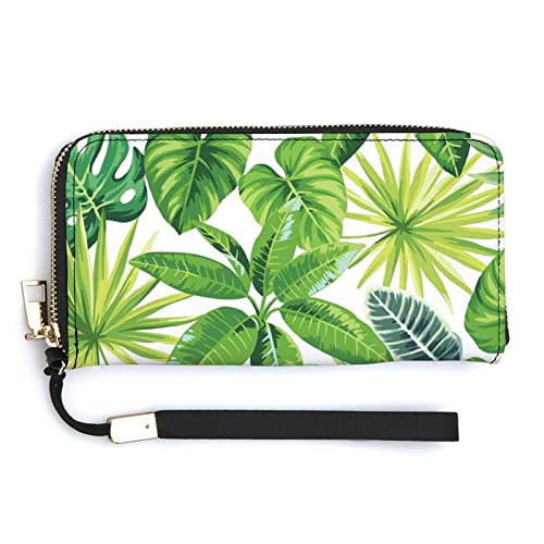 Weiche Clutch aus PU-Leder, langes, zweifach gefaltetes Portemonnaie, Münzbörse, Kreditkartenetui, langlebiger Unisex-Kartenhalter, schmale Brieftasche, Geldaufbewahrung von Anceky