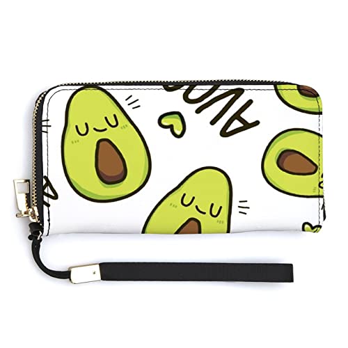 Weiche Clutch aus PU-Leder, langes, zweifach gefaltetes Portemonnaie, Münzbörse, Kreditkartenetui, langlebiger Unisex-Kartenhalter, schmale Brieftasche, Geldaufbewahrung von Anceky