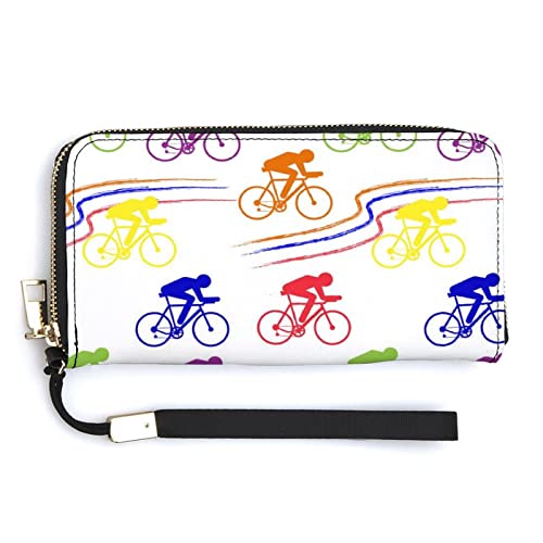 Weiche Clutch aus PU-Leder, langes, zweifach gefaltetes Portemonnaie, Münzbörse, Kreditkartenetui, langlebiger Unisex-Kartenhalter, schmale Brieftasche, Geldaufbewahrung von Anceky