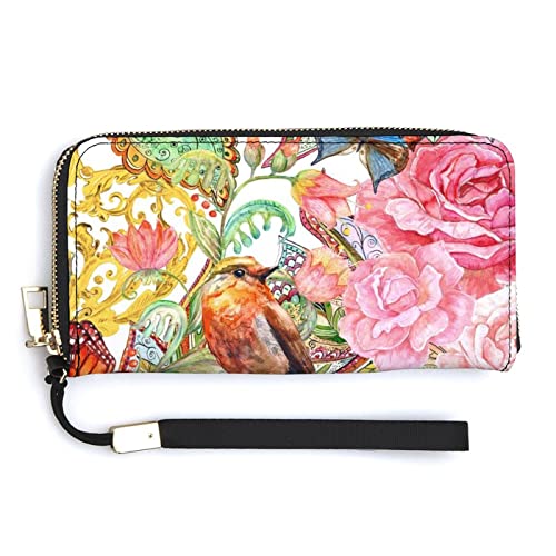 Weiche Clutch aus PU-Leder, langes, zweifach gefaltetes Portemonnaie, Münzbörse, Kreditkartenetui, langlebiger Unisex-Kartenhalter, schmale Brieftasche, Geldaufbewahrung von Anceky