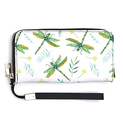 Weiche Clutch aus PU-Leder, langes, zweifach gefaltetes Portemonnaie, Münzbörse, Kreditkartenetui, langlebiger Unisex-Kartenhalter, schmale Brieftasche, Geldaufbewahrung von Anceky