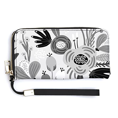 Weiche Clutch aus PU-Leder, langes, zweifach gefaltetes Portemonnaie, Münzbörse, Kreditkartenetui, langlebiger Unisex-Kartenhalter, schmale Brieftasche, Geldaufbewahrung von Anceky