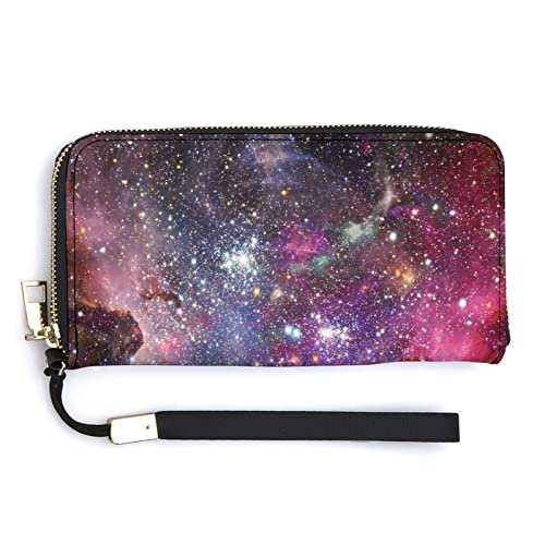 Weiche Clutch aus PU-Leder, langes, zweifach gefaltetes Portemonnaie, Münzbörse, Kreditkartenetui, langlebiger Unisex-Kartenhalter, schmale Brieftasche, Geldaufbewahrung von Anceky