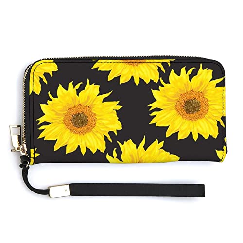 Weiche Clutch aus PU-Leder, langes, zweifach gefaltetes Portemonnaie, Münzbörse, Kreditkartenetui, langlebiger Unisex-Kartenhalter, schmale Brieftasche, Geldaufbewahrung von Anceky