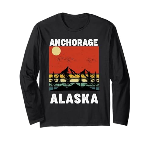 Anchorage Alaska Souvenir Herren Damen Alaska Reise Familie Langarmshirt von Anchorage Alaska Souvenir