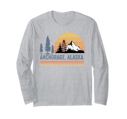 Anchorage Alaska Souvenir Herren Damen Alaska Reise Familie Langarmshirt von Anchorage Alaska Souvenir