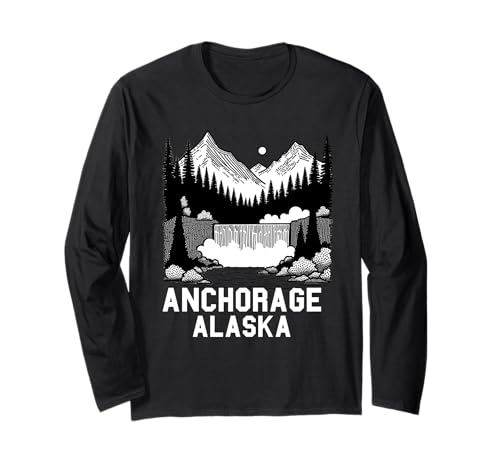 Anchorage Alaska Souvenir Herren Damen Alaska Reise Familie Langarmshirt von Anchorage Alaska Souvenir