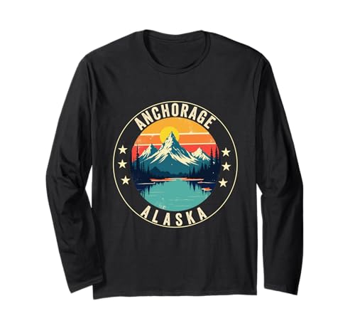 Anchorage Alaska Souvenir Herren Damen Alaska Reise Familie Langarmshirt von Anchorage Alaska Souvenir
